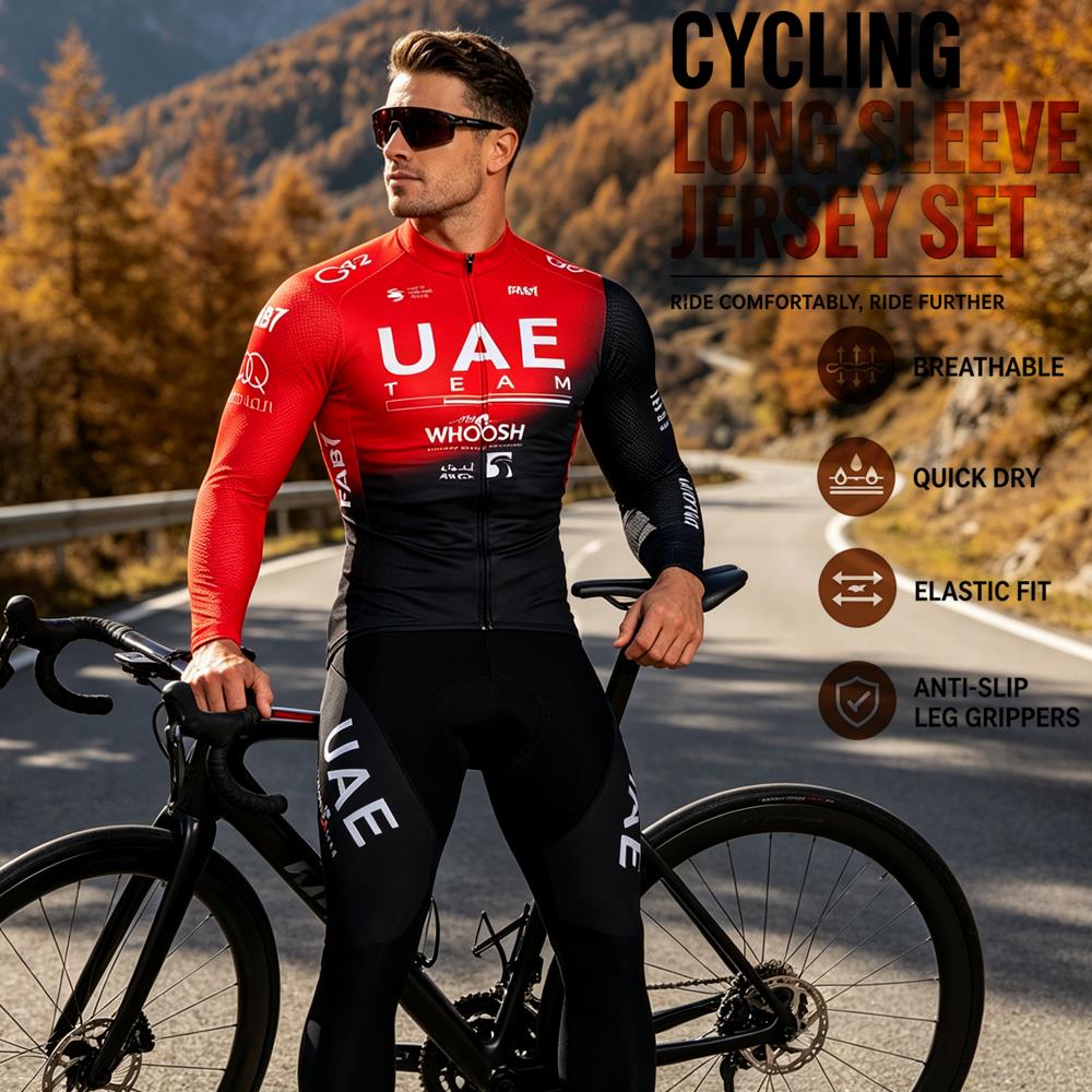 Cycling Commuter Trousers - Lente Zomer Lange Mouwen Fietsjersey Set