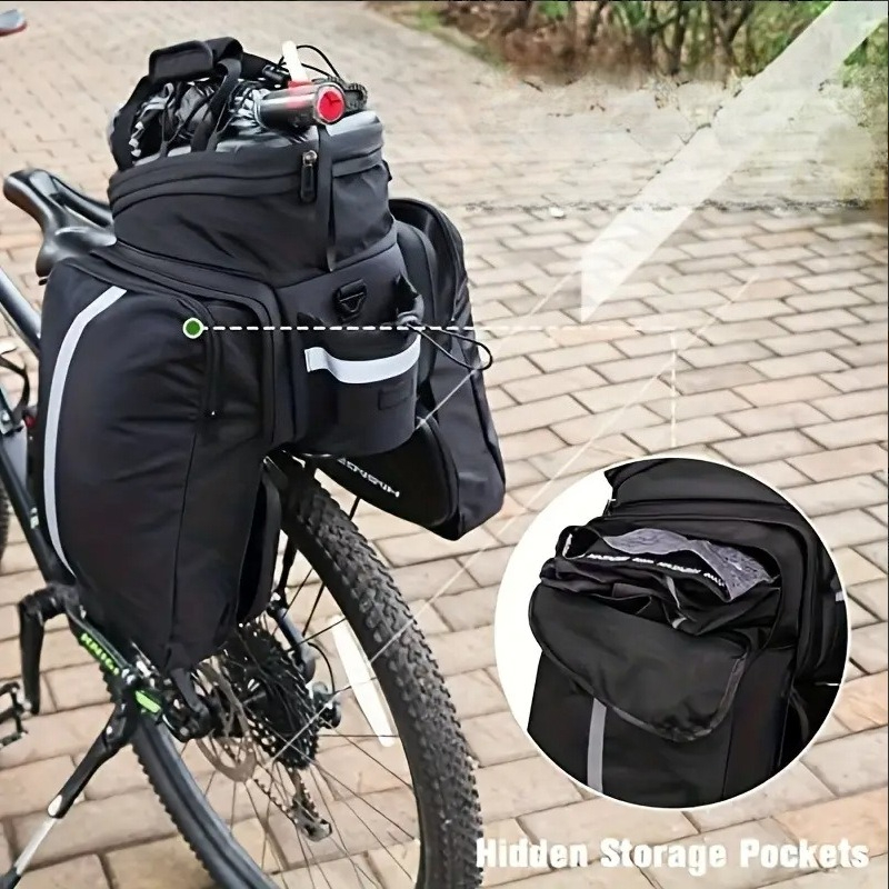 Panniers Waterproof Rear - 17/30L Hard Shell Fiets Achterdrager Tas