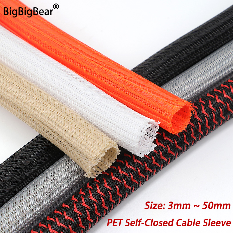 Cable Lock Flexible - 3/5/10m PET-kabelhuls Zelfsluitend 3mm-50mm Flexibel Slijtvast