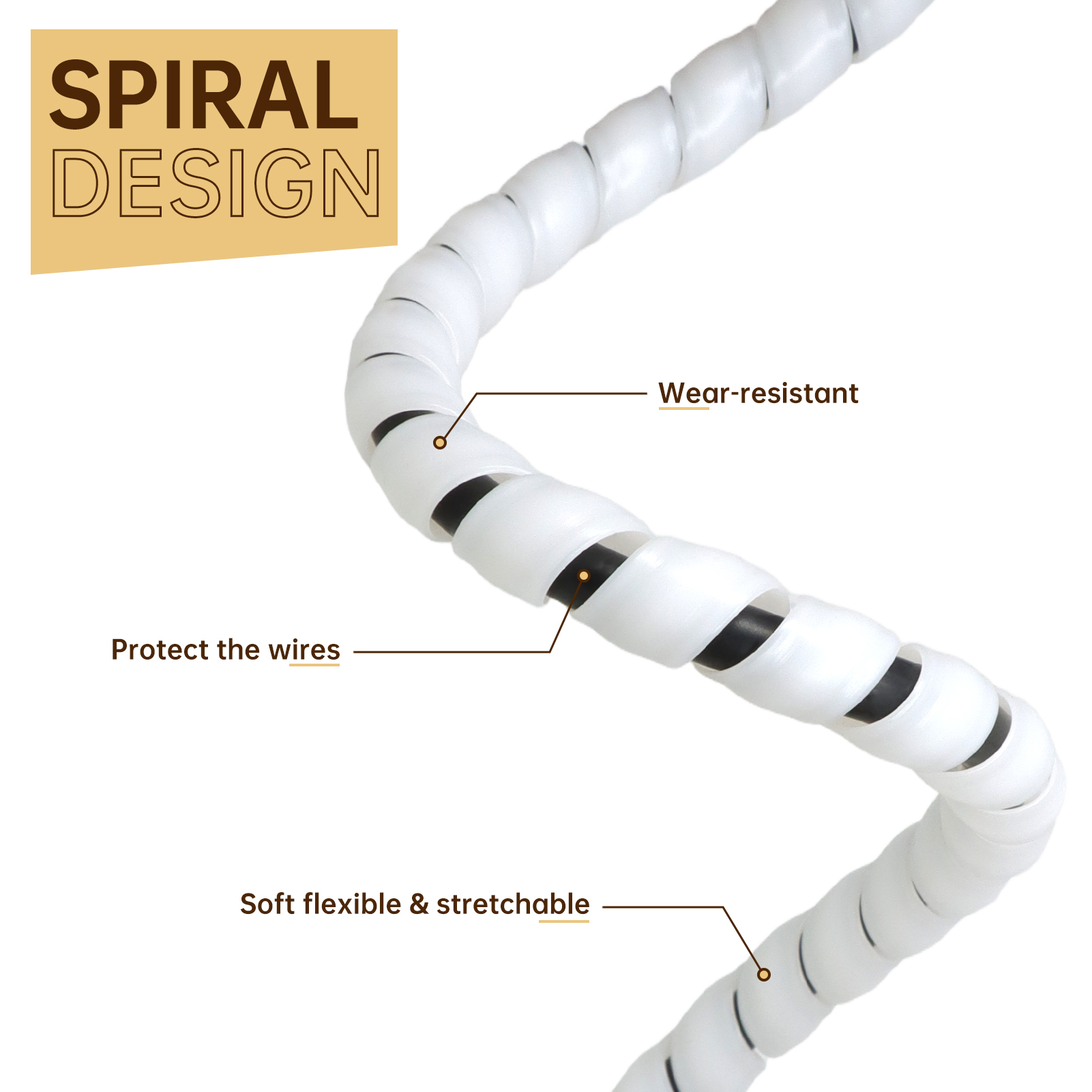 2/5/10M Spiraal Kabelhuls 8/10 - Cable Lock Flexible recensie en prijs